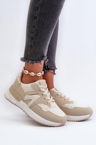 beige Sport Shoes model 198217 Step in style