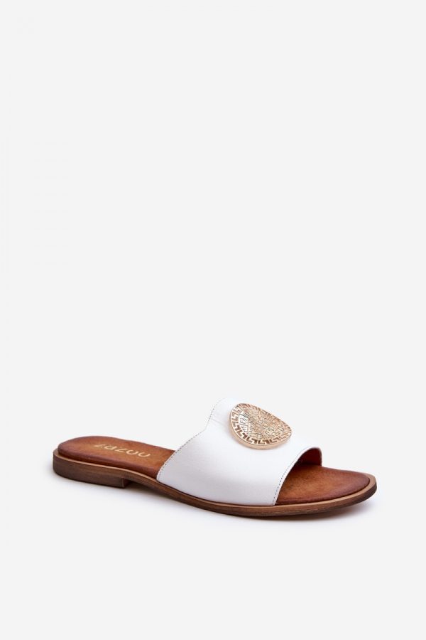 White Flip-flops in Sandals & Flip-Flops For Women with Fabric and Footbed