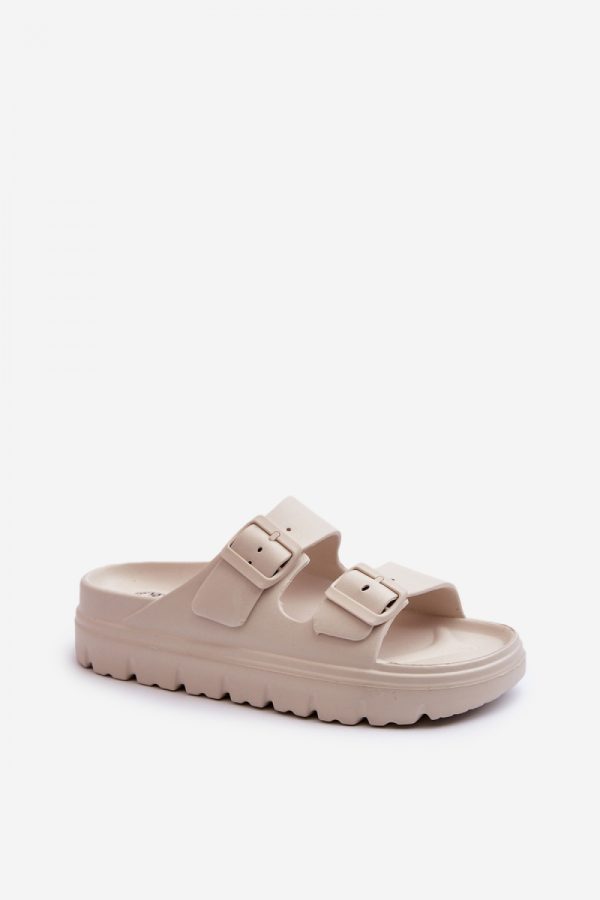 beige Platform sandals model 198283 Step in style