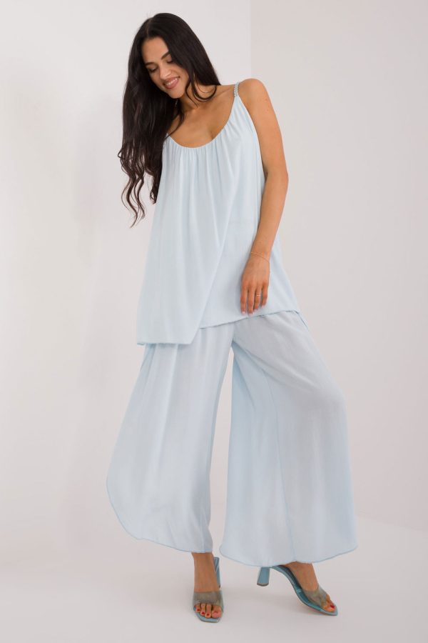 Blue Top in Undershirts / Tops with Viscose