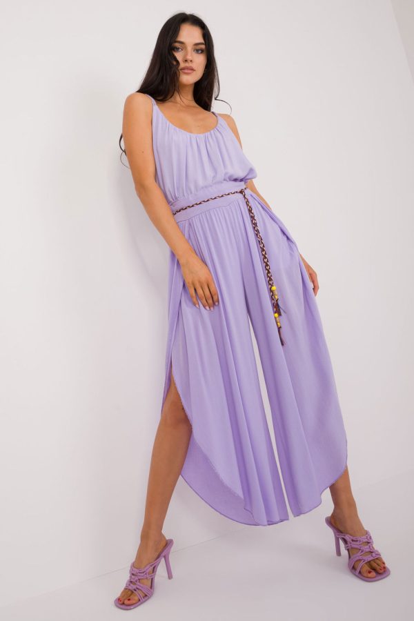 Violet Women Trousers in Pants, Trousers, Shorts with Viscose