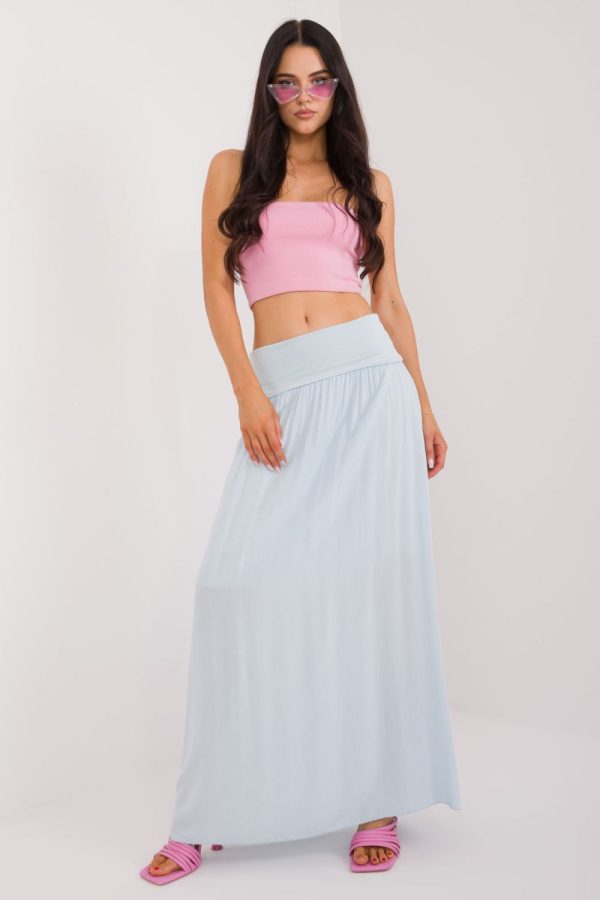 Blue Long Skirt in Skirts with Viscose