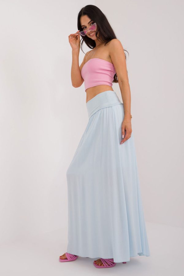 Blue Long Skirt in Skirts with Viscose