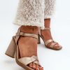 1034065.jpg Yellow Heel Sandals in Sandals & Flip-Flops For Women with Fabric, Footbed and Heel Height