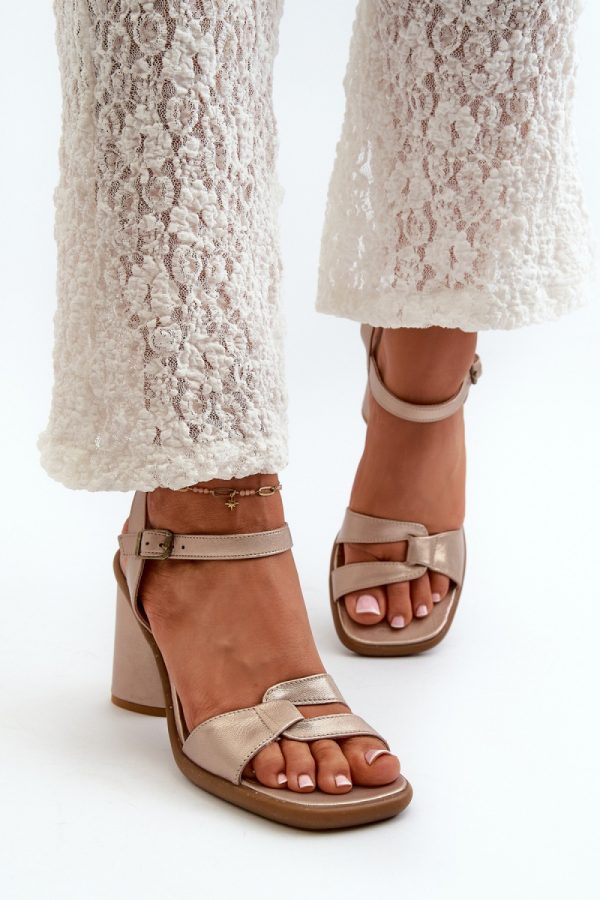 Yellow Heel Sandals in Sandals & Flip-Flops For Women with Fabric, Footbed and Heel Height