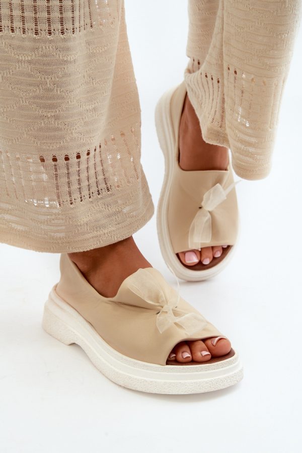 beige Sandals model 198406 Step in style