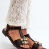 1034098.jpg Black Sandals in Sandals & Flip-Flops For Women with Fabric and Footbed