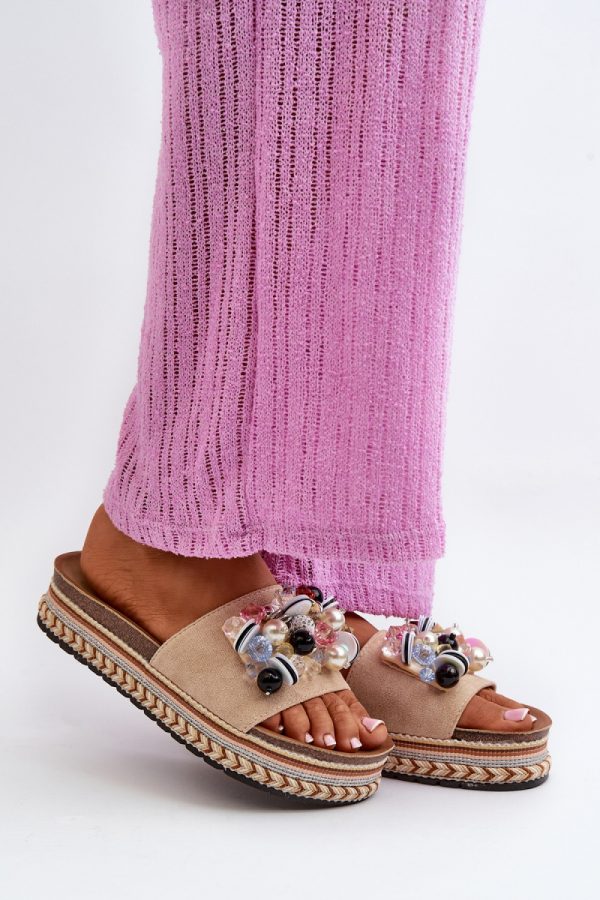 Beige Flip-flops