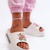 White Flip-flops in Sandals & Flip-Flops For Women with Fabric, Footbed and Sole Height