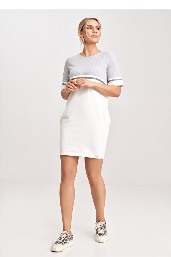 beige Daydress model 198486 Figl