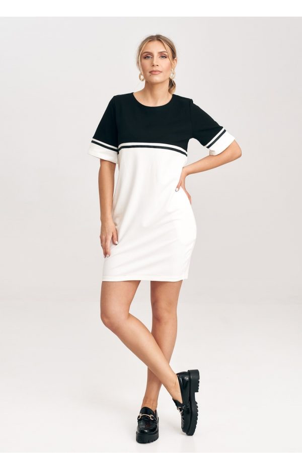 beige Daydress model 198487 Figl