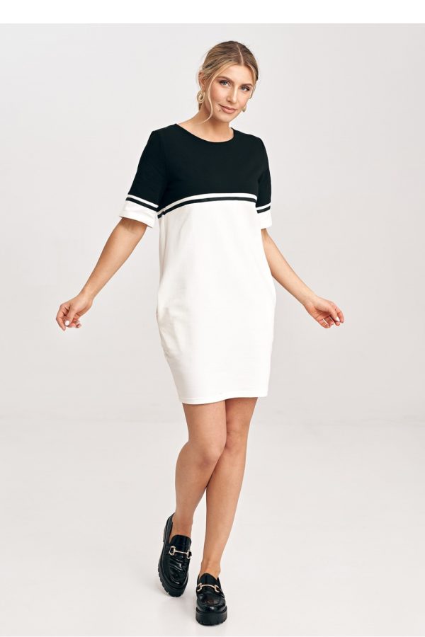 beige Daydress model 198487 Figl