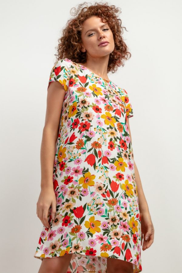 White Daydress in Day Dresses with Viscose