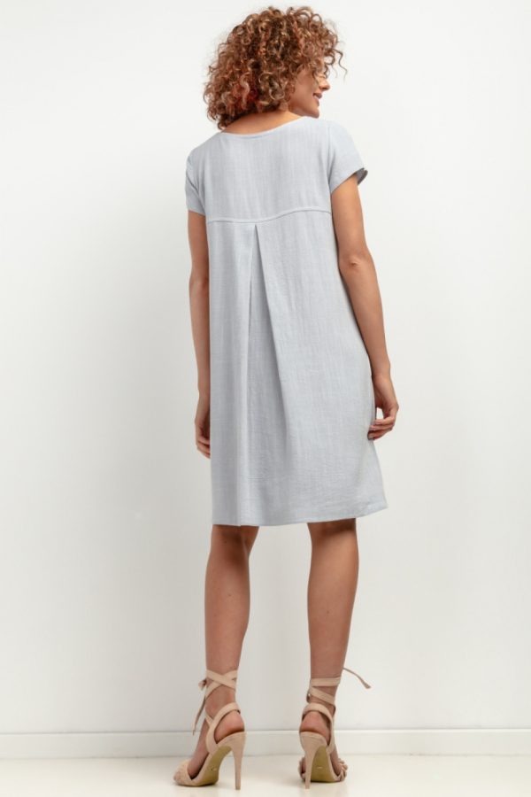 Grey Daydress in Day Dresses with Len and Viscose