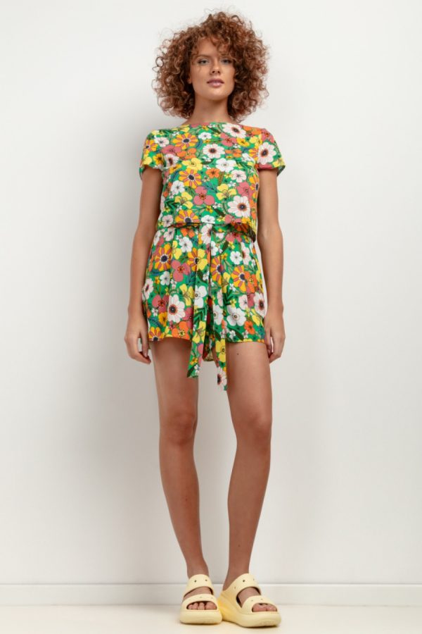 Multicolor Shorts 4 in Viscose
