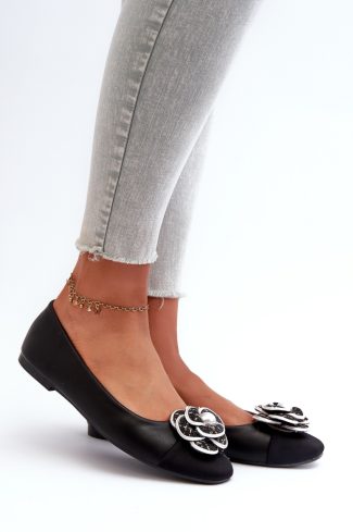 1034586.jpg Black Ballet Flats in Ballet Flats, Ballet Pumps For Women with Fabric, Footbed, Upper Height and Heel Height
