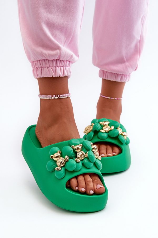 green Flip-flops model 198599 Step in style