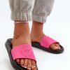 Pink Flip-flops in Sandals & Flip-Flops For Women with Fabric and Footbed