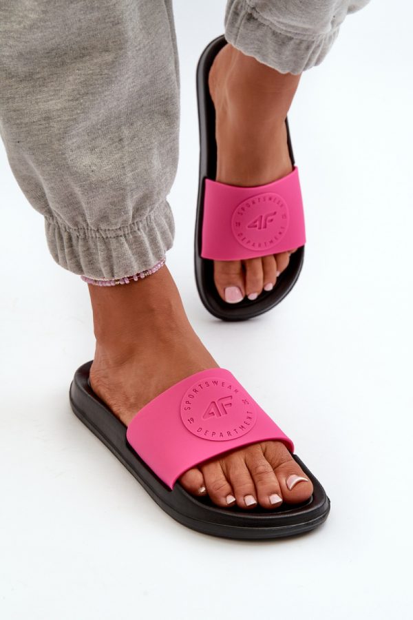 Pink Flip-flops in Sandals & Flip-Flops For Women with Fabric and Footbed