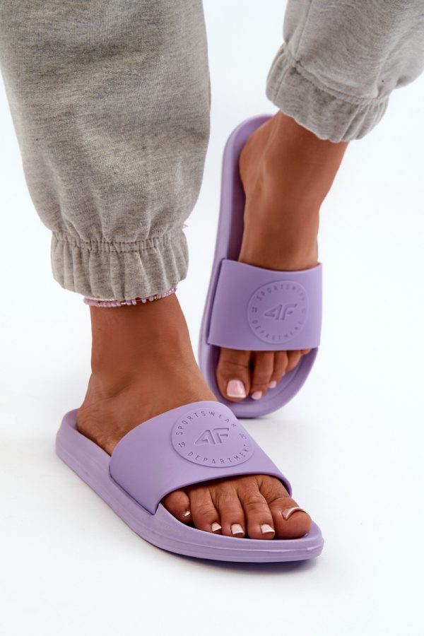 Violet Flip-flops in Sandals & Flip-Flops For Women with Fabric and Footbed