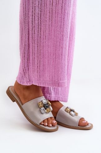 1034697.jpg Beige Flip-flops in Sandals & Flip-Flops For Women with Fabric, Footbed and Heel Height