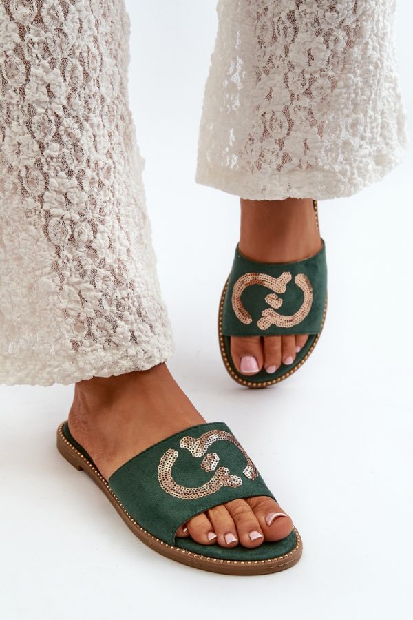 green Flip-flops model 198623 Step in style