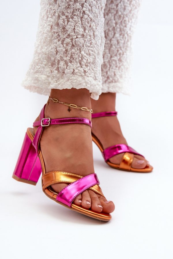 pink Heel sandals model 198680 Step in style