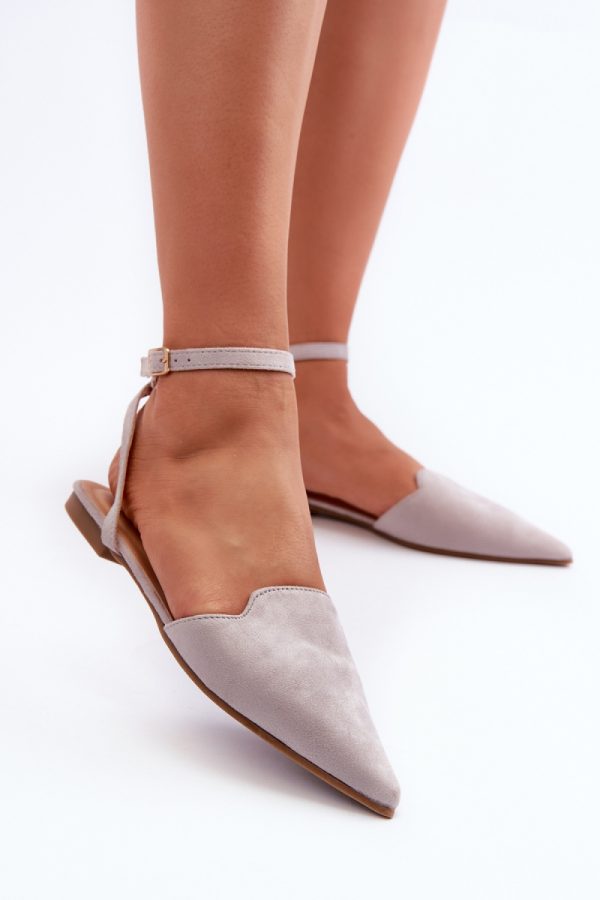 grey Ballet flats model 198701 Step in style