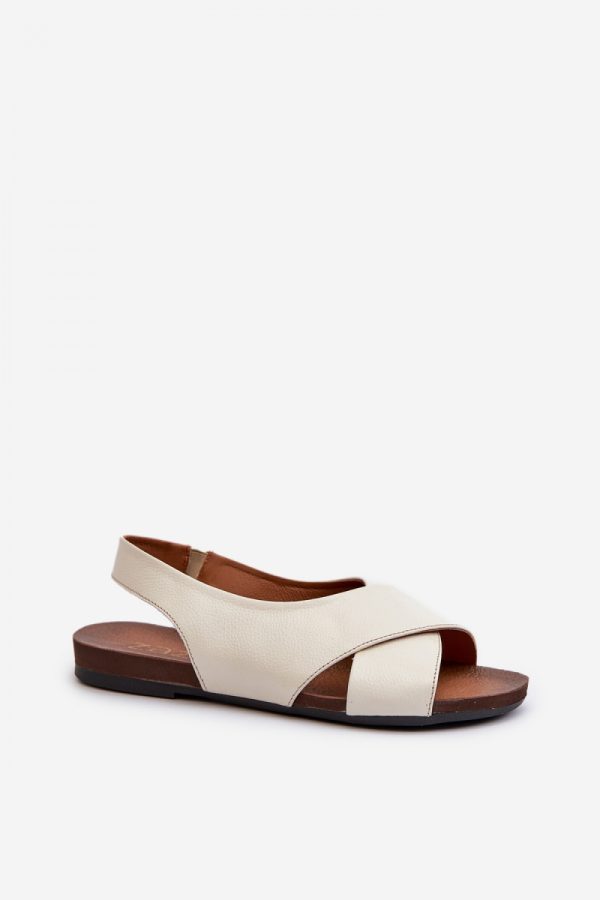 Beige Sandals in Sandals & Flip-Flops For Women with Fabric and Footbed