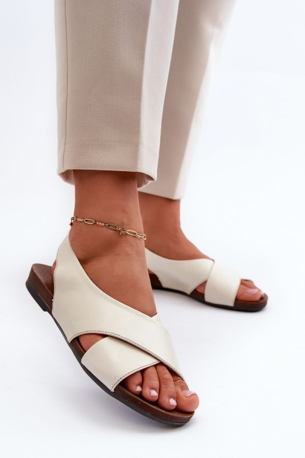 Beige Sandals in Sandals & Flip-Flops For Women with Fabric and Footbed