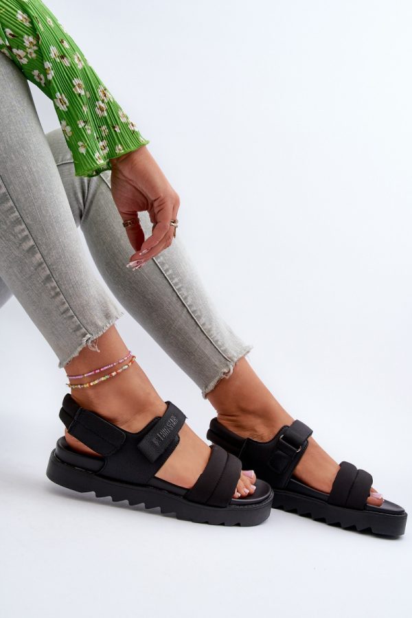 black Platform sandals model 198789 Step in style
