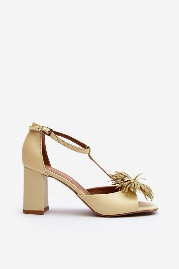 beige Heel sandals model 198793 Step in style
