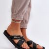 Black Flip-flops in Sandals & Flip-Flops For Women with Fabric, Footbed and Sole Height