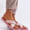 Pink Flip-flops in Sandals & Flip-Flops For Women with Fabric, Footbed and Sole Height