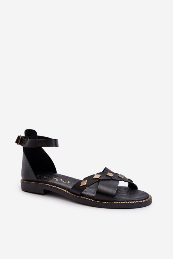 Black Sandals in Sandals & Flip-Flops For Women with Fabric, Footbed and Heel Height