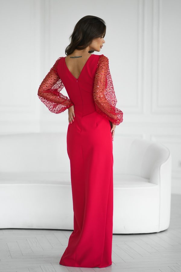 Red Long Dress in Evening Dresses with