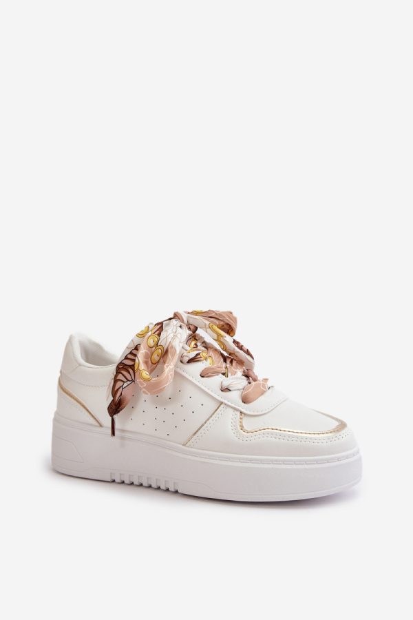 white Platform sneakers model 199151 Step in style
