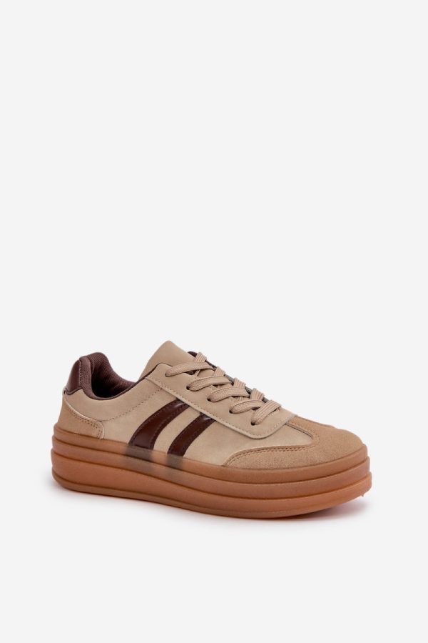 brown Platform sneakers model 199172 Step in style