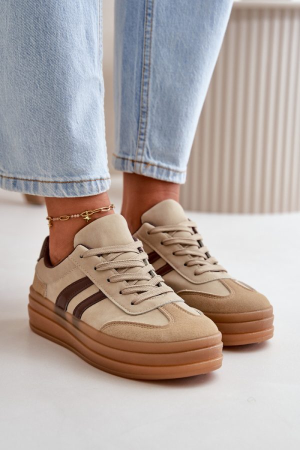 brown Platform sneakers model 199172 Step in style