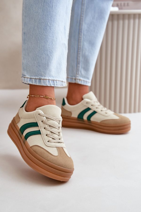 beige Platform sneakers model 199173 Step in style