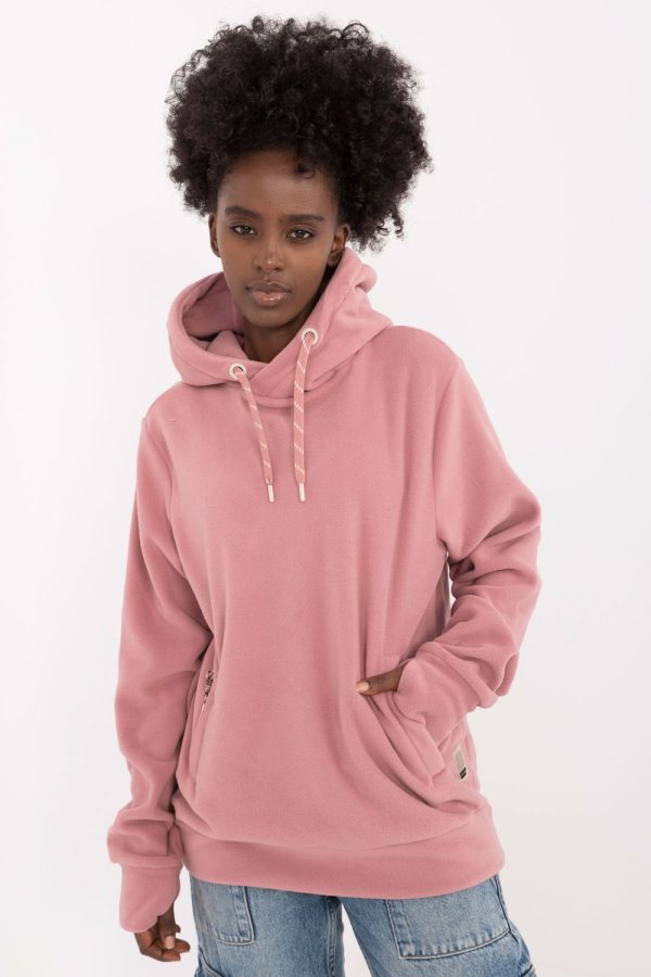 Pink Sweatshirt in Sweatshirts For Women with Polyester