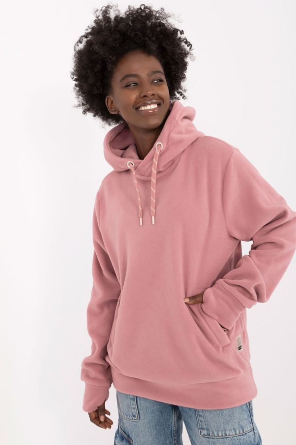 Pink Sweatshirt in Sweatshirts For Women with Polyester