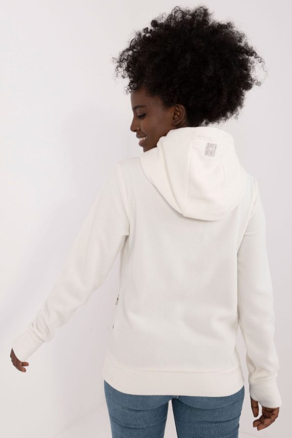White Sweatshirt in Sweatshirts For Women with Polyester