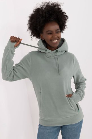 Green Sweatshirt in Sweatshirts For Women with Polyester