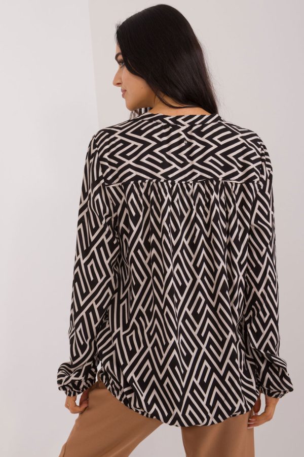 Beige Blouse in Women`s Blouses, Tunics with Viscose