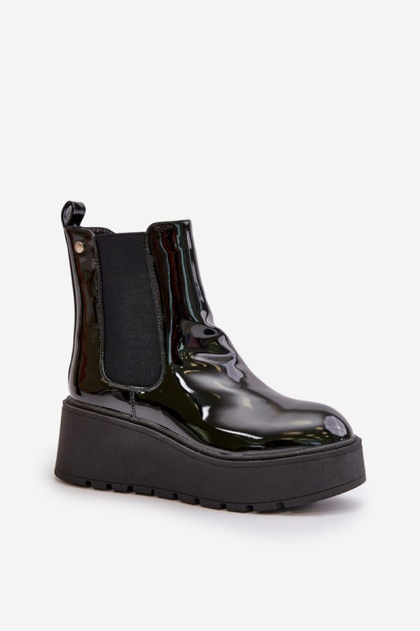 Black Buskin Boots in Women`s Ankle Boots & Booties with Fabric, Warmers, Footbed, Upper Height, Heel Height and Platform Height
