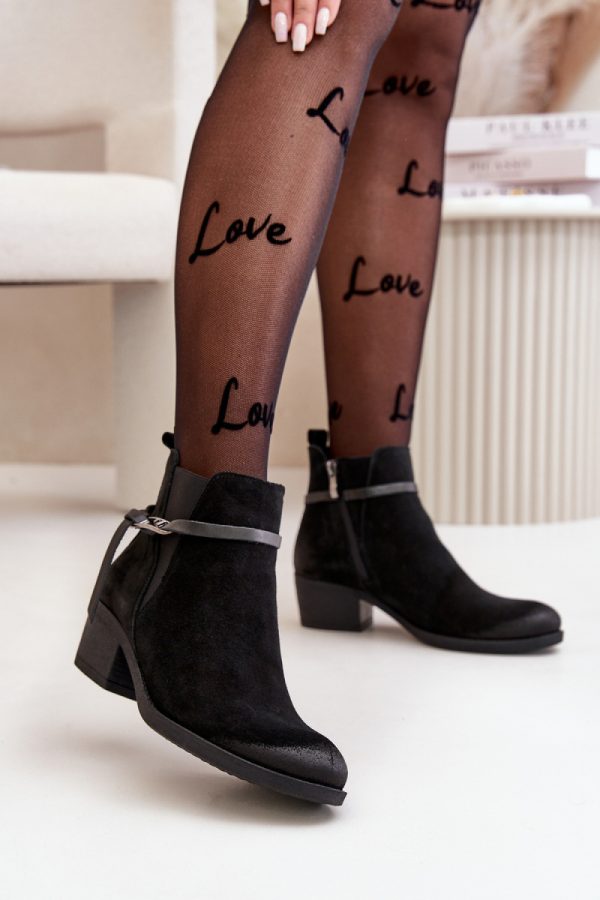 black Heel boots model 199276 Step in style