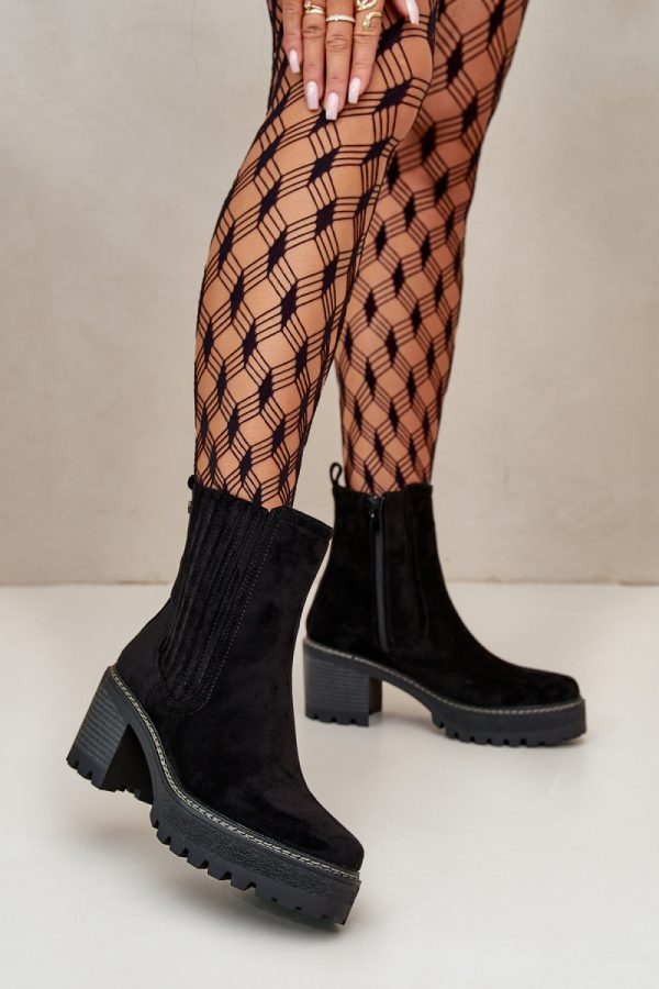 black Heel boots model 199299 Step in style