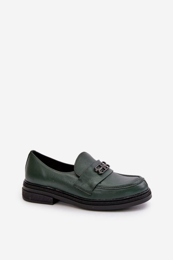 green Half shoes model 199312 Step in style
