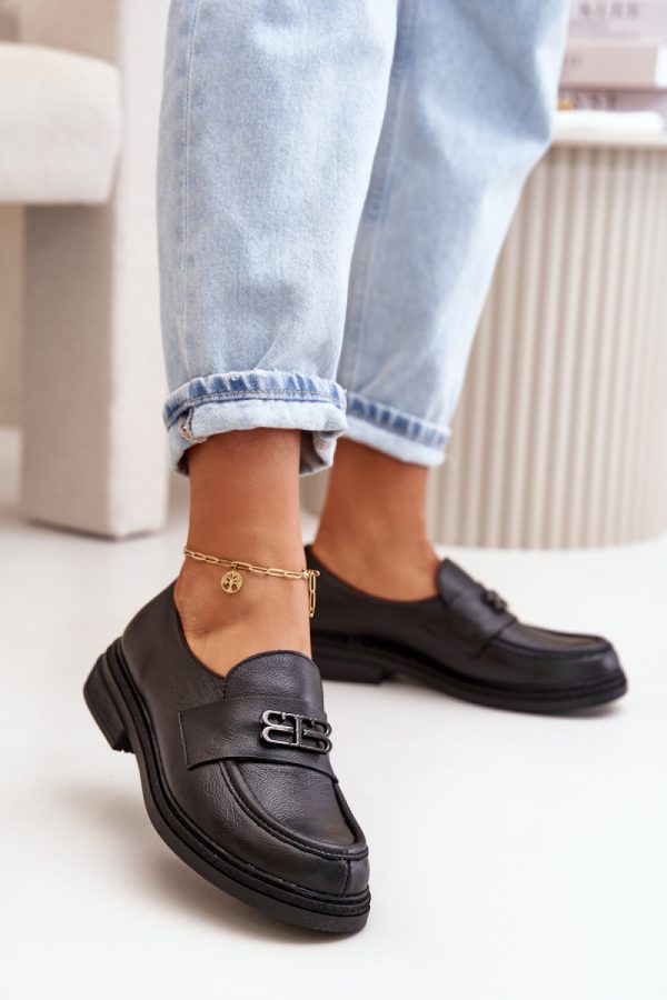 black Half shoes model 199313 Step in style